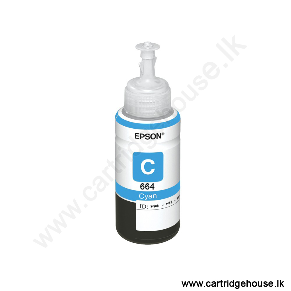 Epson C13T664240 664 Cyan Ink Bottle (6,500 Pages)