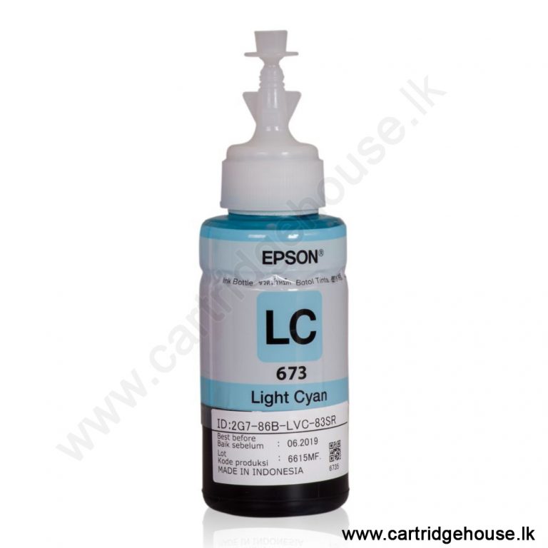 Epson 673 LC (T6735) 70ml Light Cyan Ink Bottle CartridgeHouse.lk